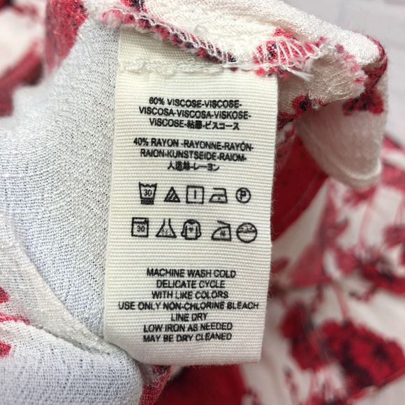 Free People Women Floral Print Ruffled Wrap Dress Size Small B234 -16 - Picture 6 of 12